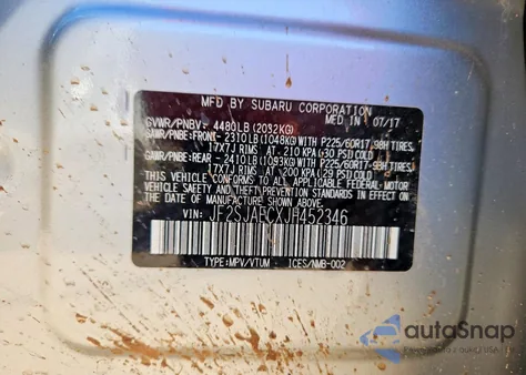 2018 Subaru Forester 2.5I Premium z USA, uszkodzony, nr VIN JF2SJAECXJH452346